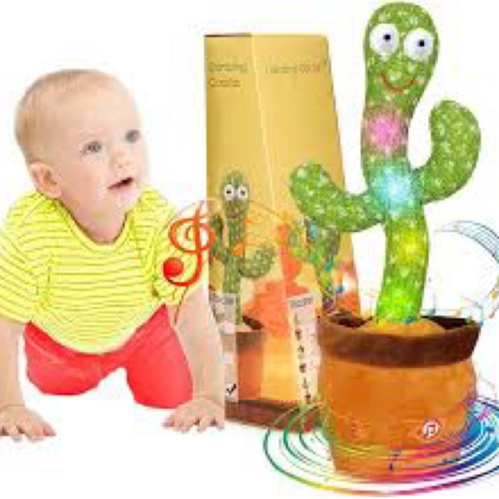 Colorful Dancing Cactus Stuffed Toy NWOT
